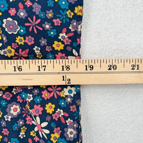 MOODS OF NORWAY Arne Vik Button Up Shirt Men M Blue Retro Floral Cotton Slim Fit - Picture 11 of 12